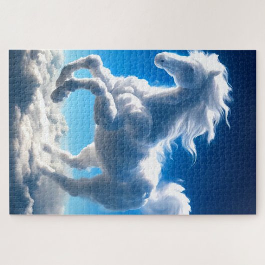 Puzzle Cheval nuageux (Horizontal)