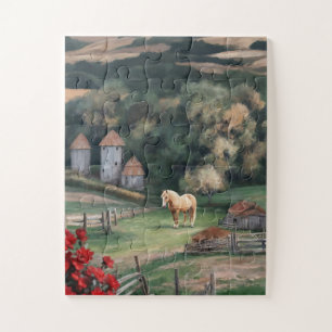 Puzzle Cheval Palomino, Amoureux du cheval