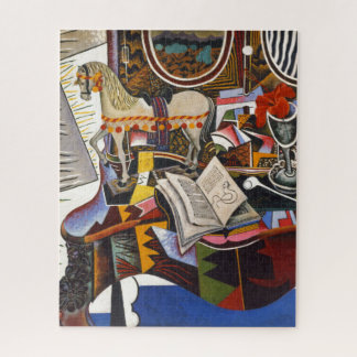 Puzzle Cheval Pipe Fleur rouge par Joan Miro