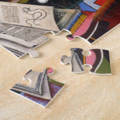 Puzzle Cheval Pipe Fleur rouge par Joan Miro Peinture Art (Côté)