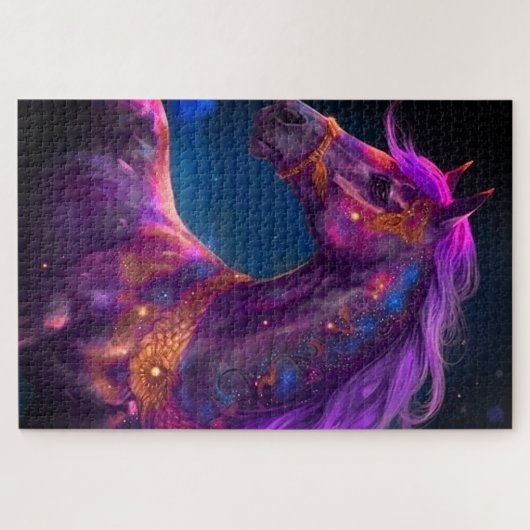 Puzzle Cheval pourpre (Horizontal)