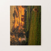 Puzzle Cheval solitaire au coucher du soleil (Vertical)