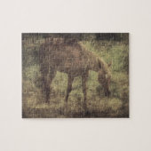 Puzzle Cheval Souvenirs Grunge (Horizontal)