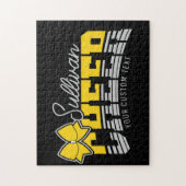 Puzzle Cheval Team AJOUTER LE NOM École Athlète Pom-pom g (Vertical)