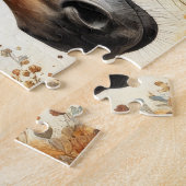Puzzle Cheval Tournesol Floral (Côté)