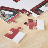 Puzzle Chevalier de chiens de laboratoire à canon de tir  (Côté)