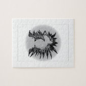 Puzzle Chevalier d'échecs EBT illustration d'art moderne (Horizontal)