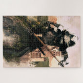 Puzzle Chevalier médiéval du Vieux Âge (Horizontal)