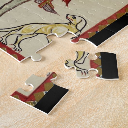 Puzzle Chevalier médiéval faisant face en avant (Côté)