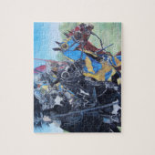 Puzzle chevaliers médiévaux historiques jouant sur les ch (Vertical)