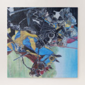 Puzzle chevaliers médiévaux jouant sur l'art historique d (Horizontal)