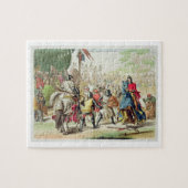 Puzzle Chevaliers se battant en duel à pied dans un (Horizontal)