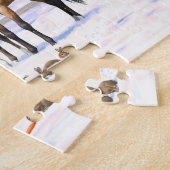 Puzzle Chevaux Appaloosa En Peau De Bouche En Neige (Côté)