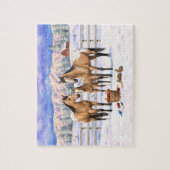 Puzzle Chevaux Appaloosa En Peau De Bouche En Neige (Vertical)