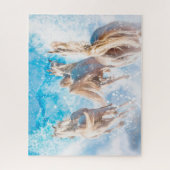 PUZZLE CHEVAUX ARABIENS TAILLES D'HIVER (Vertical)