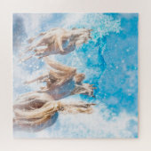 PUZZLE CHEVAUX ARABIENS TAILLES D'HIVER (Horizontal)