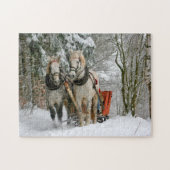 Puzzle chevaux blancs (Horizontal)