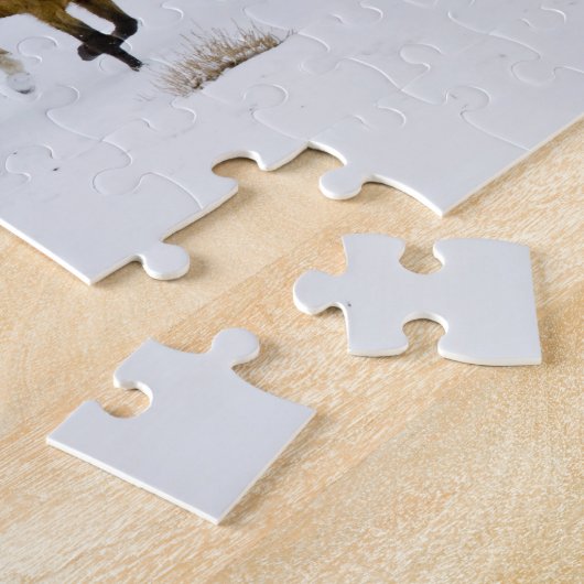 Puzzle Chevaux courant dans la neige (Côté)