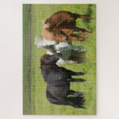 Puzzle Chevaux dans le ranch, sud de l'Islande (Vertical)