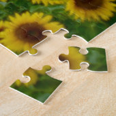 Puzzle Chevaux dans Smudge Art Sunflower Field (Côté)