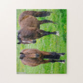 Puzzle Chevaux dans un champ (Vertical)