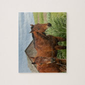 Puzzle Chevaux dans un champ dans le Palouse 3 (Vertical)