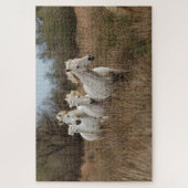 Puzzle Chevaux de Camargue en course (Vertical)