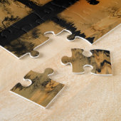 Puzzle Chevaux de campagne dans le Sunset du Sud-Ouest (Côté)