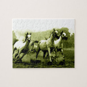Puzzle Chevaux de course - Art créatif