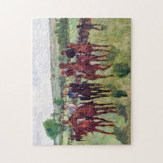 Puzzle Chevaux de course, Edgar Degas (Vertical)