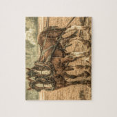 Puzzle Chevaux de ferme primitifs de l'Ouest (Vertical)