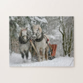 Puzzle Chevaux d'hiver (Horizontal)