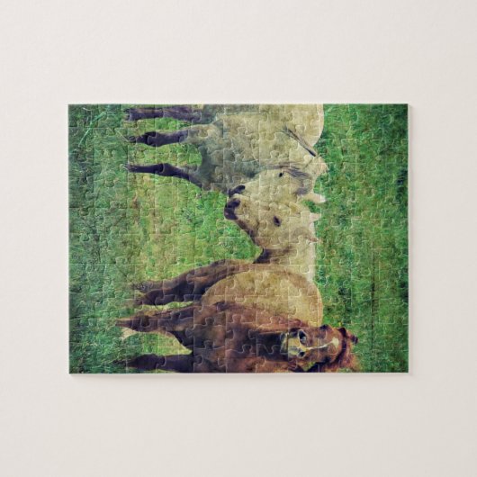 Puzzle Chevaux drôle (Horizontal)