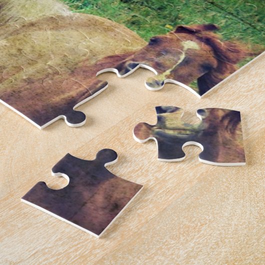 Puzzle Chevaux drôle (Côté)