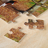 Puzzle Chevaux jumeaux Brown et blancs (Côté)