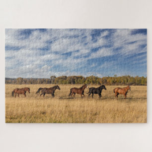 Puzzle Chevaux juste à l'extérieur du parc national de Gr