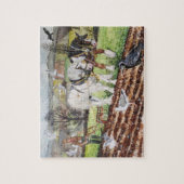 Puzzle Chevaux lourds qui poussent en mars (Vertical)