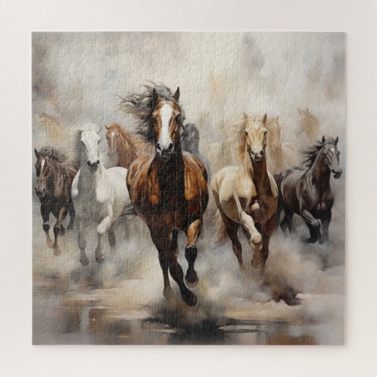 Puzzle Chevaux non domptés Courir librement (Vertical)