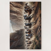 Puzzle Chevaux Sauvages, Chevaux Gallopés, Animaux Majest (Vertical)