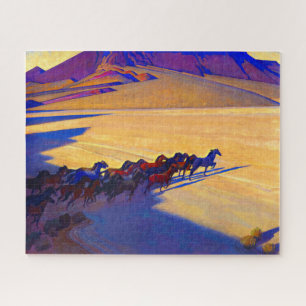 Puzzle Chevaux sauvages du Nevada par Maynard Dixon