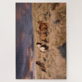 Puzzle Chevaux sauvages en course (Vertical)