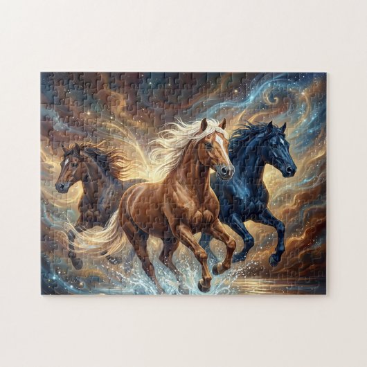 Puzzle Chevaux Sauvages en Course (Horizontal)