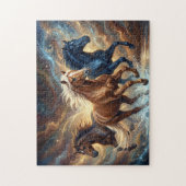 Puzzle Chevaux Sauvages en Course (Vertical)
