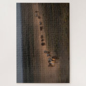 Puzzle Chevaux Sauvages Marchant Vers Le Désert (Vertical)