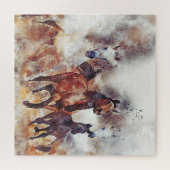 Puzzle Chevaux sauvages Ouest (Horizontal)