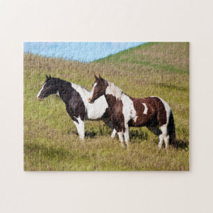 Puzzle Chevaux sur le versant de la colline