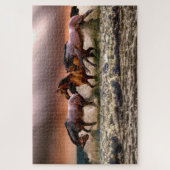 Puzzle Chevaux sur une mer qui s'imprègne (Vertical)