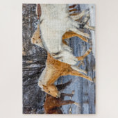 Puzzle Chevaux traversant le ruisseau (Vertical)