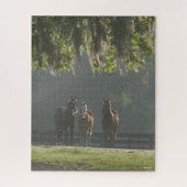Puzzle Chevaux trois quarts debout dans la fosse (Vertical)