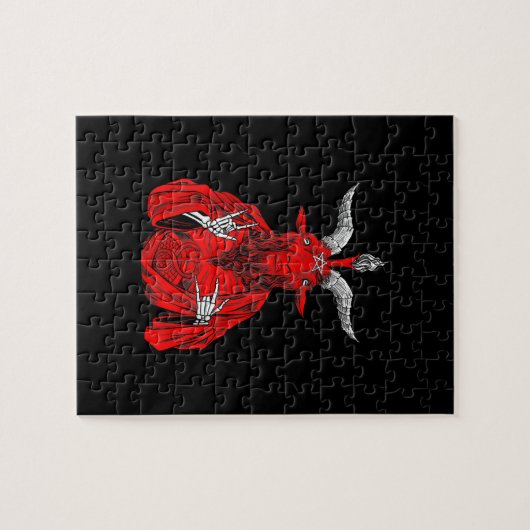 Puzzle Chèvre antichrist de Blackcraft Satan Baphomet (Horizontal)